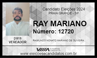 Candidato RAY MARIANO 2024 - PRAIA GRANDE - Eleições