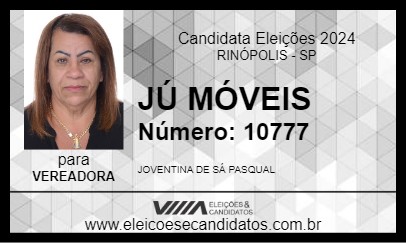 Candidato JÚ MÓVEIS 2024 - RINÓPOLIS - Eleições