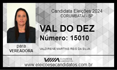 Candidato VAL DO DEZ 2024 - CORUMBATAÍ - Eleições