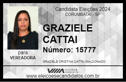 Candidato GRAZIELE CATTAI 2024 - CORUMBATAÍ - Eleições