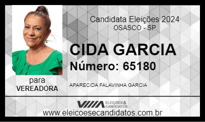 Candidato CIDA GARCIA 2024 - OSASCO - Eleições