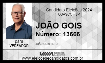 Candidato JOÃO GOIS 2024 - OSASCO - Eleições