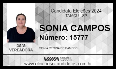 Candidato SONIA CAMPOS 2024 - TAIAÇU - Eleições