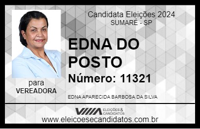 Candidato EDNA BARBOSA 2024 - SUMARÉ - Eleições