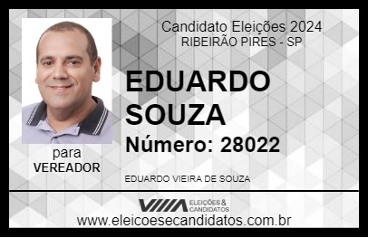 Candidato EDUARDO SOUZA 2024 - RIBEIRÃO PIRES - Eleições