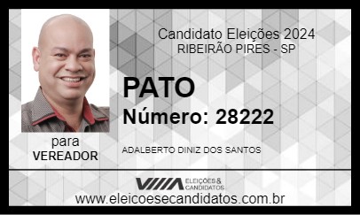 Candidato PATO 2024 - RIBEIRÃO PIRES - Eleições