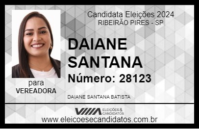 Candidato DAIANE SANTANA 2024 - RIBEIRÃO PIRES - Eleições