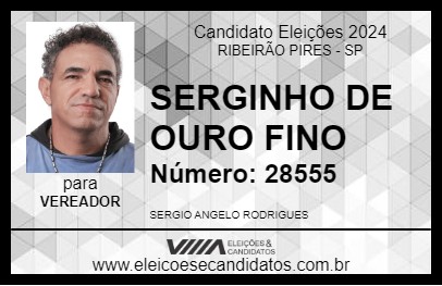 Candidato SERGINHO DE OURO FINO 2024 - RIBEIRÃO PIRES - Eleições