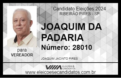 Candidato JOAQUIM DA PADARIA 2024 - RIBEIRÃO PIRES - Eleições