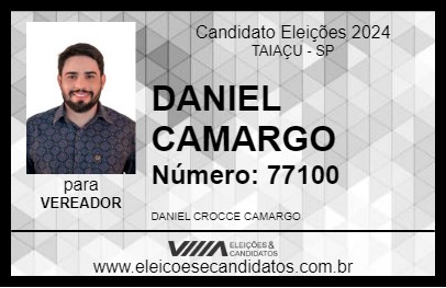 Candidato DANIEL CAMARGO 2024 - TAIAÇU - Eleições