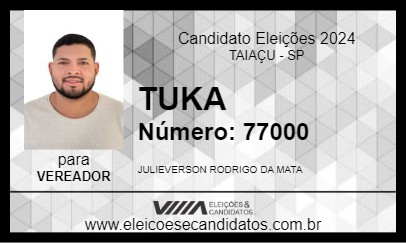 Candidato TUKA 2024 - TAIAÇU - Eleições