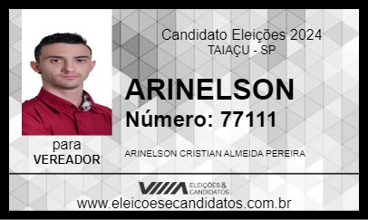 Candidato ARINELSON 2024 - TAIAÇU - Eleições