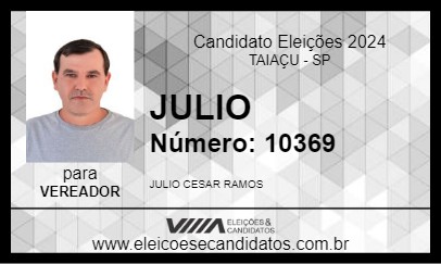 Candidato JULIO 2024 - TAIAÇU - Eleições