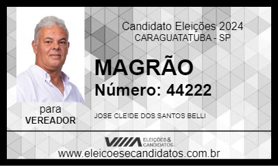 Candidato MAGRÃO 2024 - CARAGUATATUBA - Eleições