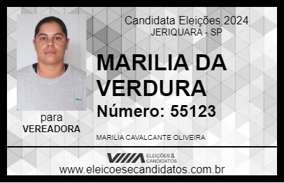 Candidato MARILIA DA VERDURA 2024 - JERIQUARA - Eleições