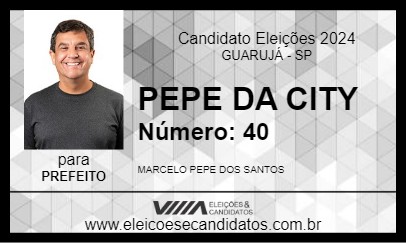 Candidato PEPE DA CITY 2024 - GUARUJÁ - Eleições