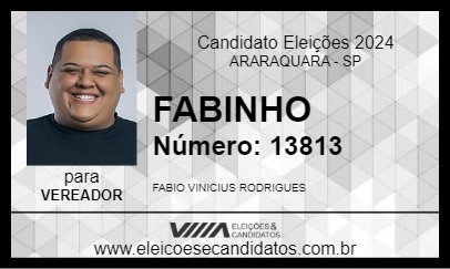 Candidato FABINHO 2024 - ARARAQUARA - Eleições