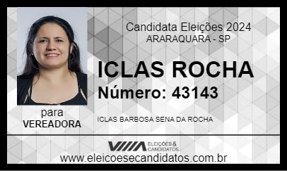 Candidato ICLAS ROCHA 2024 - ARARAQUARA - Eleições