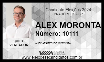 Candidato ALEX MORONTA 2024 - PRADÓPOLIS - Eleições