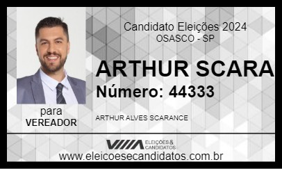 Candidato ARTHUR SCARA 2024 - OSASCO - Eleições