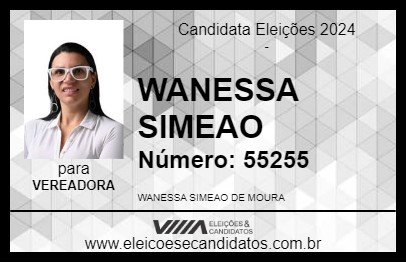 Candidato WANESSA SIMEAO 2024 - MARTINÓPOLIS - Eleições