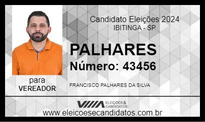 Candidato PALHARES 2024 - IBITINGA - Eleições