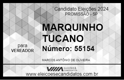 Candidato MARQUINHO TUCANO 2024 - PROMISSÃO - Eleições