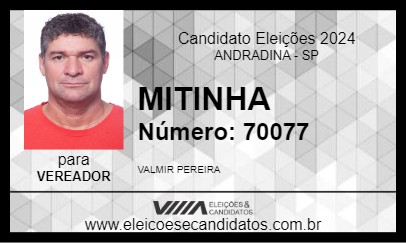 Candidato MITINHA 2024 - ANDRADINA - Eleições