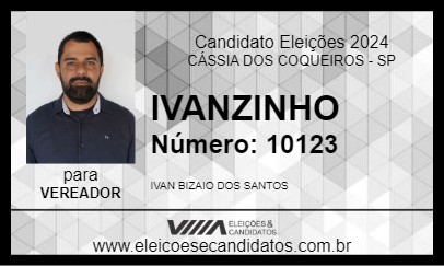 Candidato IVANZINHO 2024 - CÁSSIA DOS COQUEIROS - Eleições