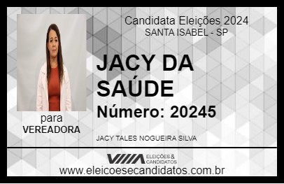 Candidato JACY DA SAÚDE 2024 - SANTA ISABEL - Eleições