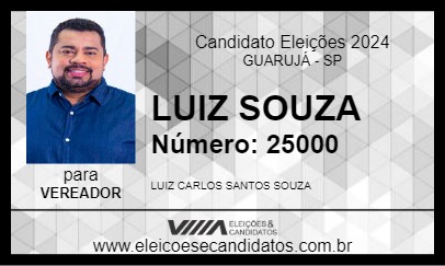 Candidato LUIZ SOUZA 2024 - GUARUJÁ - Eleições