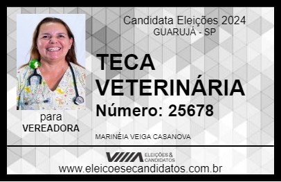 Candidato TECA VETERINÁRIA 2024 - GUARUJÁ - Eleições