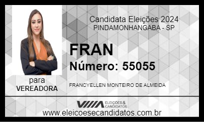 Candidato FRAN 2024 - PINDAMONHANGABA - Eleições