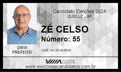 Candidato ZÉ CELSO 2024 - QUELUZ - Eleições