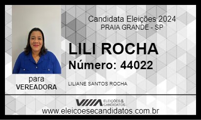 Candidato LILI ROCHA 2024 - PRAIA GRANDE - Eleições