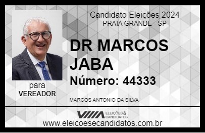 Candidato DR MARCOS JABA 2024 - PRAIA GRANDE - Eleições