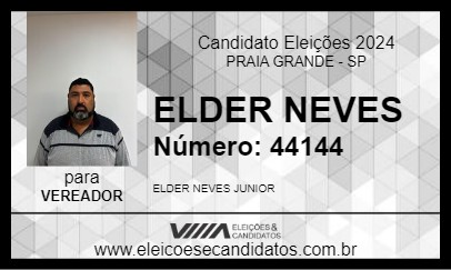 Candidato ELDER NEVES 2024 - PRAIA GRANDE - Eleições