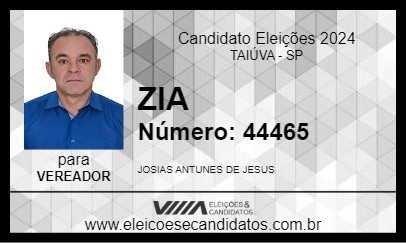 Candidato ZIA 2024 - TAIÚVA - Eleições