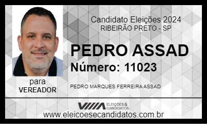 Candidato X TUDO PEDRO ASSAD 2024 - RIBEIRÃO PRETO - Eleições