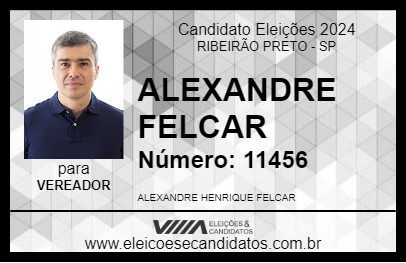 Candidato ALEXANDRE FELCAR 2024 - RIBEIRÃO PRETO - Eleições