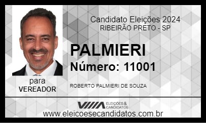 Candidato PALMIERI GOLEIRO 2024 - RIBEIRÃO PRETO - Eleições