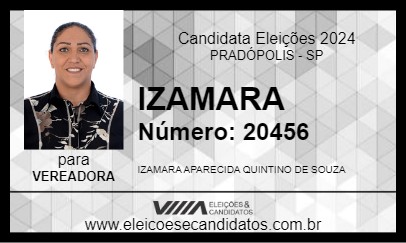 Candidato IZAMARA QUINTINO 2024 - PRADÓPOLIS - Eleições