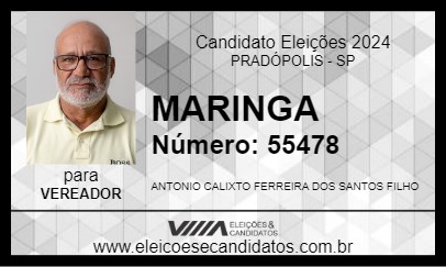 Candidato MARINGA 2024 - PRADÓPOLIS - Eleições