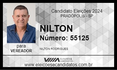 Candidato NILTON 2024 - PRADÓPOLIS - Eleições