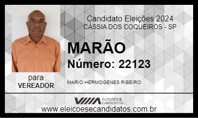 Candidato MARÃO 2024 - CÁSSIA DOS COQUEIROS - Eleições