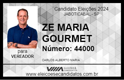 Candidato ZE MARIA GOURMET 2024 - JABOTICABAL - Eleições