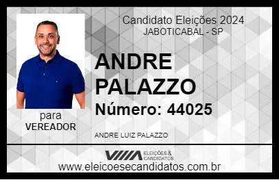 Candidato ANDRE PALAZZO 2024 - JABOTICABAL - Eleições