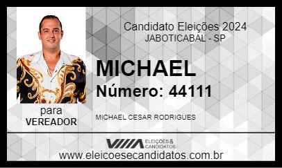 Candidato MICHAEL CIGANO 2024 - JABOTICABAL - Eleições