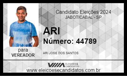 Candidato ARI 2024 - JABOTICABAL - Eleições