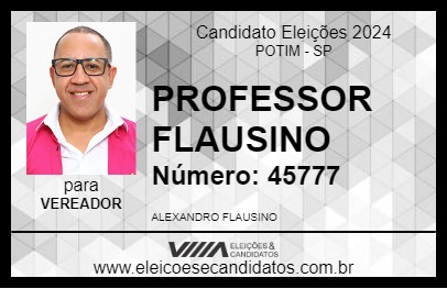 Candidato PROFESSOR FLAUSINO 2024 - POTIM - Eleições